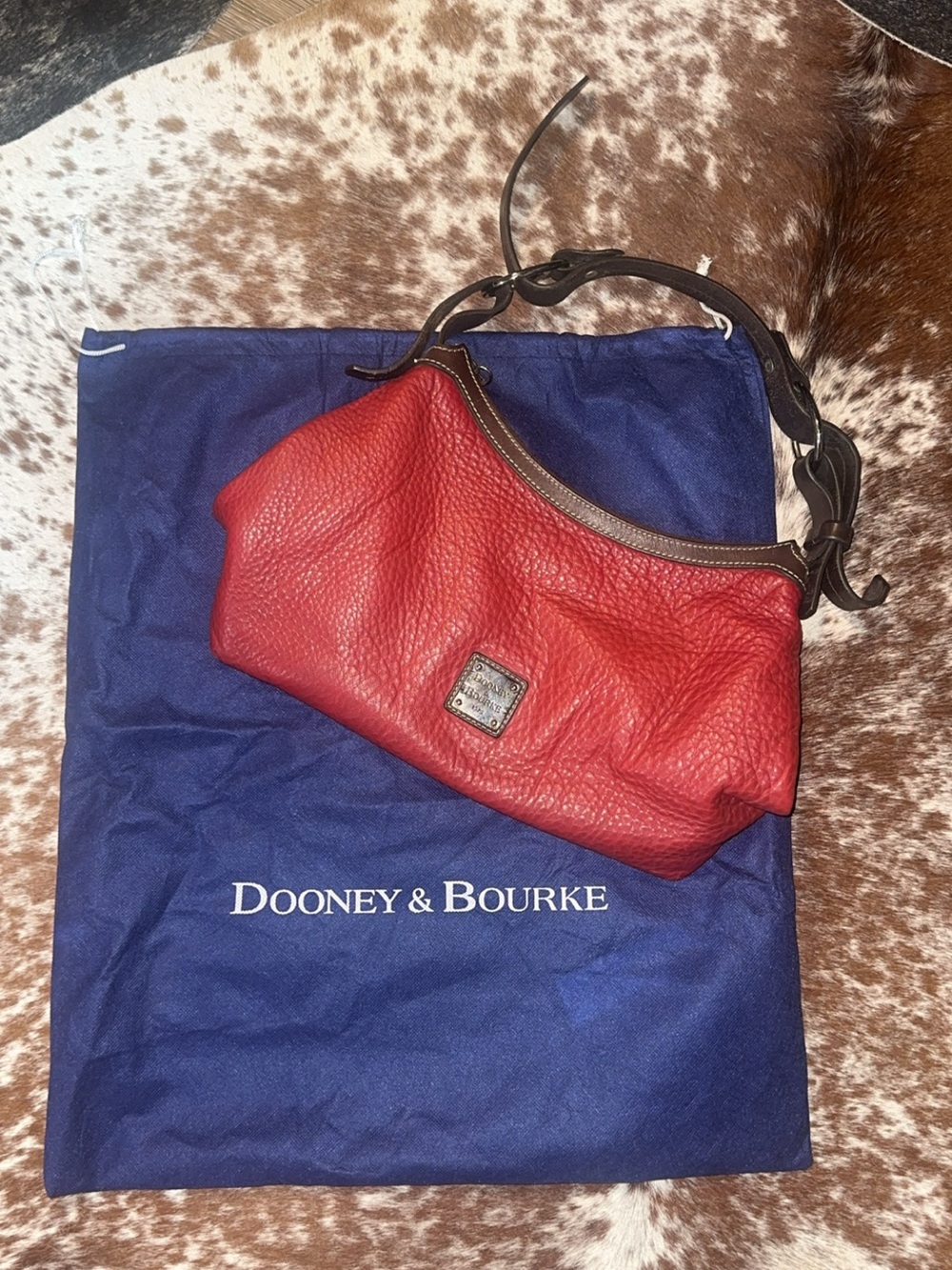 Dooney & Burke Red Pebble Grain Purse